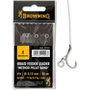 4 Braid Feeder Leader Method Pellet Band bronze 7