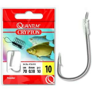 Quantum #10 Crypton Feeder Vorfachhaken black nickel 0