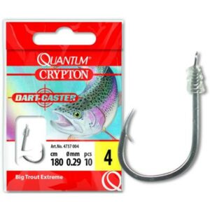 #4 Crypton Big Trout Extrem Vorfachhaken schwarz nickel 0