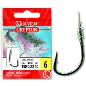 Quantum #6 Crypton Forelle Vorfachhaken black nickel 0