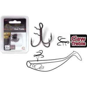 Quantum Claw Treble Hooks 4 mat finish 5Stück