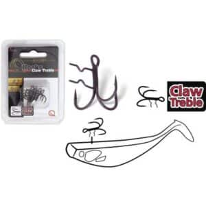 Quantum Claw Treble Hooks 2 mat finish 4Stück