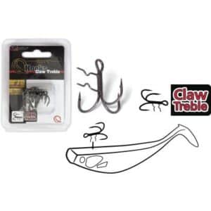 Quantum Claw Treble Hooks 1 mat finish 4Stück