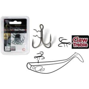 Quantum Claw Treble Hooks mat 1/0 finish 4Stück