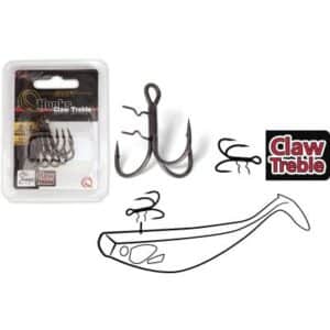 Quantum Claw Treble Hooks mat finish 3/0 3Stück