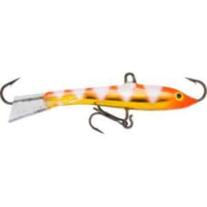 Rapala Jiggingra p5 Glow zebra fluorescentred