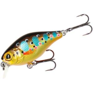 Mikado Wobbler Fishunter Bold Head - 4cm/Brown Trout - floating