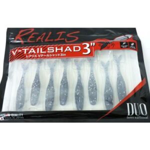 DUO Realis V-Tail Shad 3" - Smoke Pepper