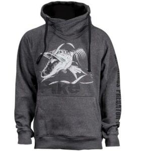 FLADEN Hoody angry skeleton pike grey XL