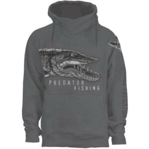 FLADEN Hoody Greedy pike grey L