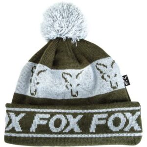 FOX green / silver lined bobble