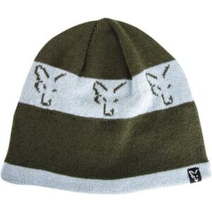 FOX green / silver beanie