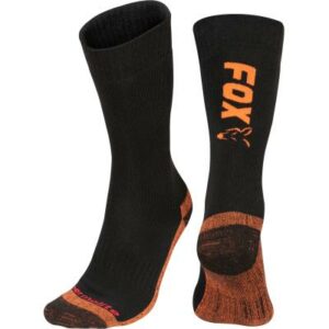 Fox Black / Orange Thermolite long sock 6 - 9 Eu 40-43