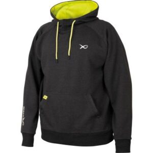 Matrix Minimal Black/Marl + Lime Hoody - S