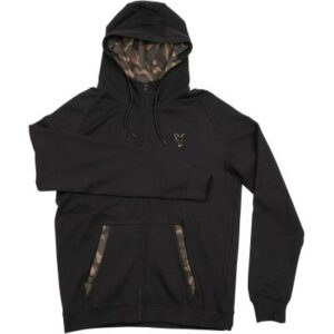 Fox Lw Black Camo Print Zip Hoody S