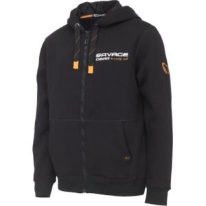 Savage Gear Urban Zip Hoodie M Black Ink