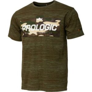 Prologic Bark Print T-Shirt L Burnt Olive Green