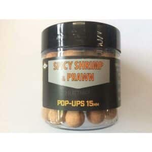 Dynamite Baits Spicy Shrimp/Prawn Pop Ups15mm