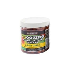 Sonubaits Mini Oozing Barbel & Carp Pellets - Cheesy Garlic