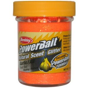 Berkley Powerbait Dough Natural Scent Garlic Fluo Orange