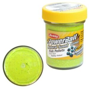 Berkley Powerbait Dough Natural Scent Fish Pellet - Chartreuse