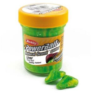 Berkley Powerbait Dough Natural Scent Fish Pellet - Fluo Green Yellow