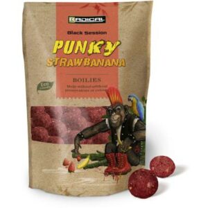 Radical Punky Strawbanana Boilie Ø 16mm hell rot 1kg