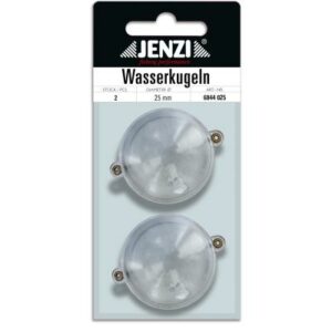 JENZI Wasserkugel rund mit 2 Metallösen trans 25mm