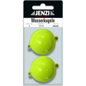 JENZI Wasserkugel rund mit 2 Metallösen gelb 25mm