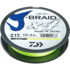 Daiwa J-Braid X4E 0.17mm-270m gelb