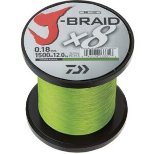 Daiwa J-Braid X8 0.16mm-1500m chart.