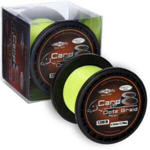 Mikado Carp Octa Braid - 0.16mm/12.9Kg/1200M - Fluo Gelb