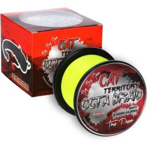 Mikado Cat Territory Octa Braid - 0.40mm/39.8Kg/600M - Fluo Gelb