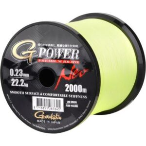 Gamakatsu G-Power Prem 2000M Fluo-Yellow 0.09Mm