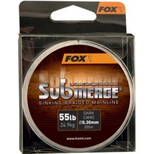FOX Submerge Dark Camo Sinking Braid x 600m 0.16mm 25lb/11.3kg