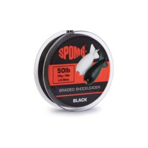 Spomb braided leader 22kg / 50lb 50m BLACK