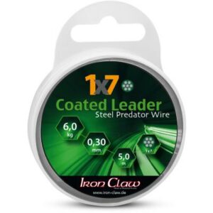Iron Claw 1x7 Coated Leader green 4kg 5m