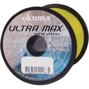 Okuma Ultramax 4oz 593m 25lbs11.3kg 0.45mm Flour Yellow
