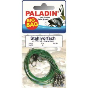 Paladin Big Bag Stahlvorfach mit 2 Schlaufen 40cm 8kg SB9