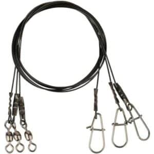 Savage Gear Black7 Trace 30cm 0.45mm 11kg Swivel/Needle Snap 3pcs