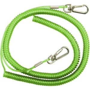 DAM Safety Coil Cord With Snap Locks 90-275cm