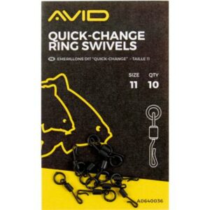 Avid Carp Size 11 Quick Change Ring Swivel