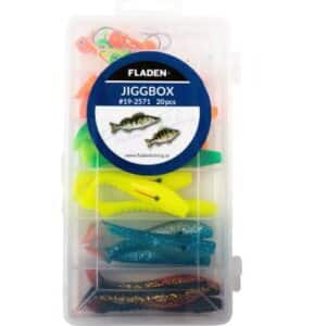 FLADEN Jig Set Minnow Shad in Tackle box 80mm