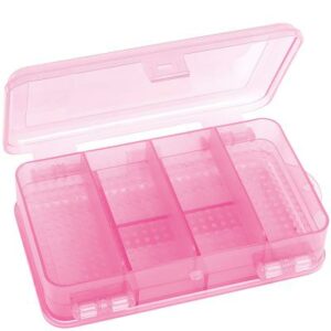 FLADEN Köderbox double 10 Fächer 142x85x45mm. pink