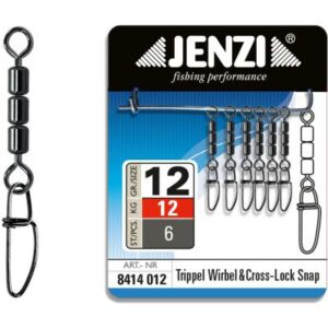 JENZI High-Speed Wirbel mit Fastlock-Karabiner Balck Nickel Gr.12 12kg