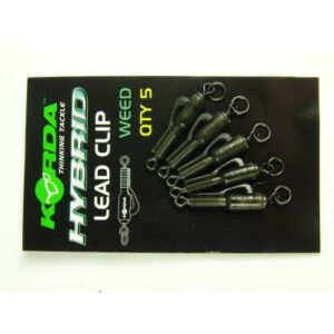 Korda Hybrid Lead Clips - 5 Stück weed