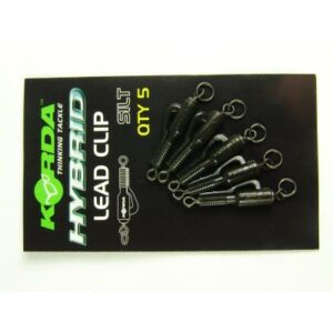 Korda Hybrid Lead Clips - 5 Stück silt