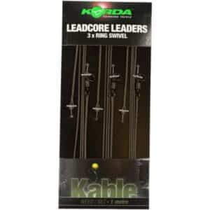 Korda Leadcore Leader Ring Swivel - 3 per pack - 1 m LLRSW