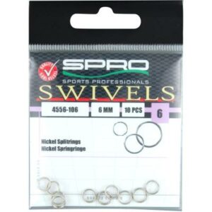 Spro Nickel Splitring 6Mm 7kg