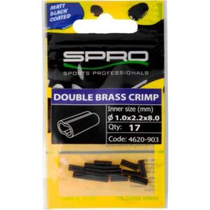 Spro Mattschwarz W-Brass Crimp # 0.7X1.5Xl6